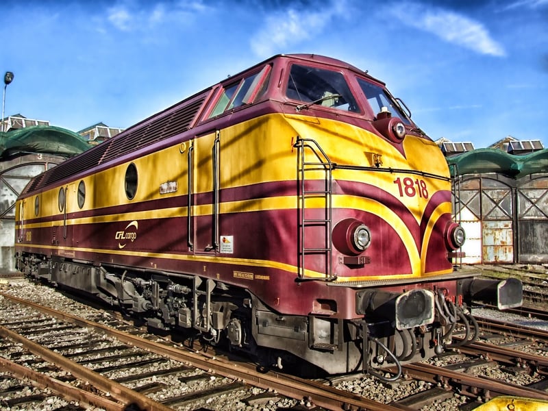 Industrial Revolution Steam Engine Train